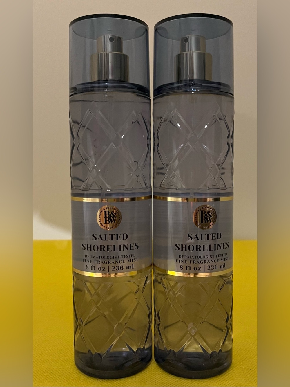2x Bath & Body Works Salted Shorelines Fine Fragrance Mist 8 Oz
